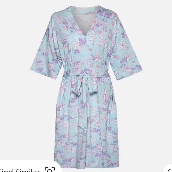 Coco moon Tiare Blooms Mama Robe In Blue robe size XS/S - Picture 1 of 7